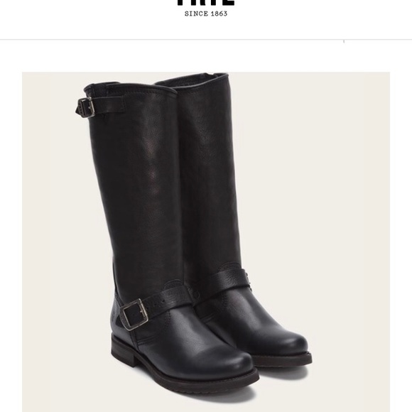 Frye sz 6 Veronica slouch distressed black boot🌹 - Picture 6 of 6